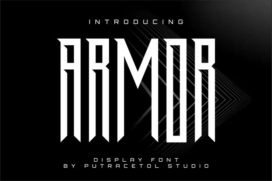 Armor - Powerful Condensed Display Font