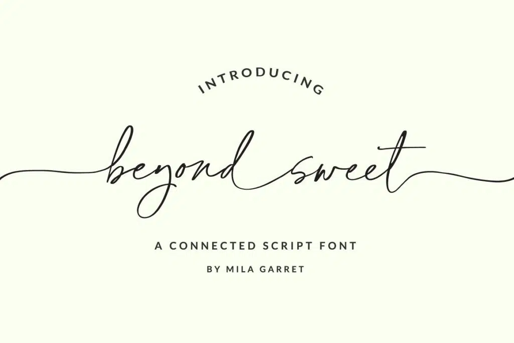 BeyondSweet Handwritten Wedding Font
