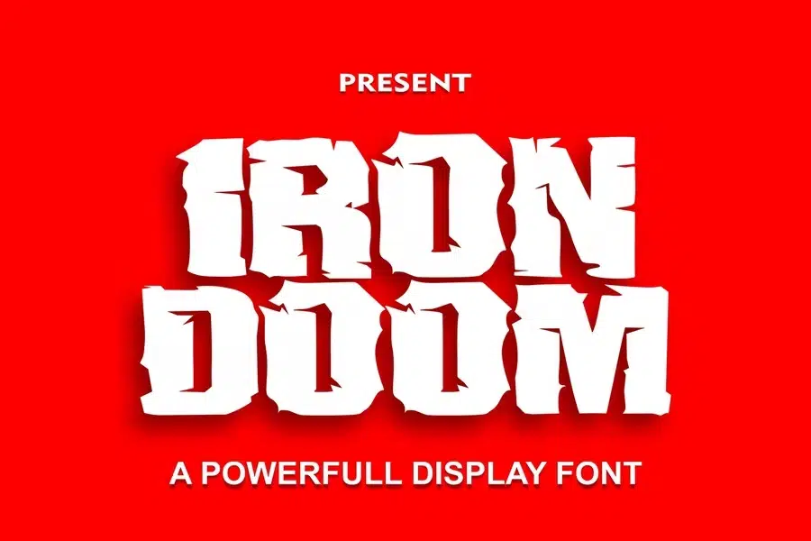 Iron Doom - Powerful Display Font