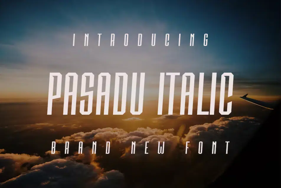 Pasadu Italic Fonts