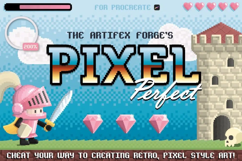 Pixel Perfect – 8-bit Tool Kit – Procreate