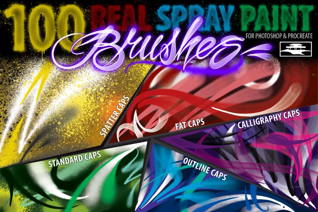 Raseone Real Spray Paint Brushes