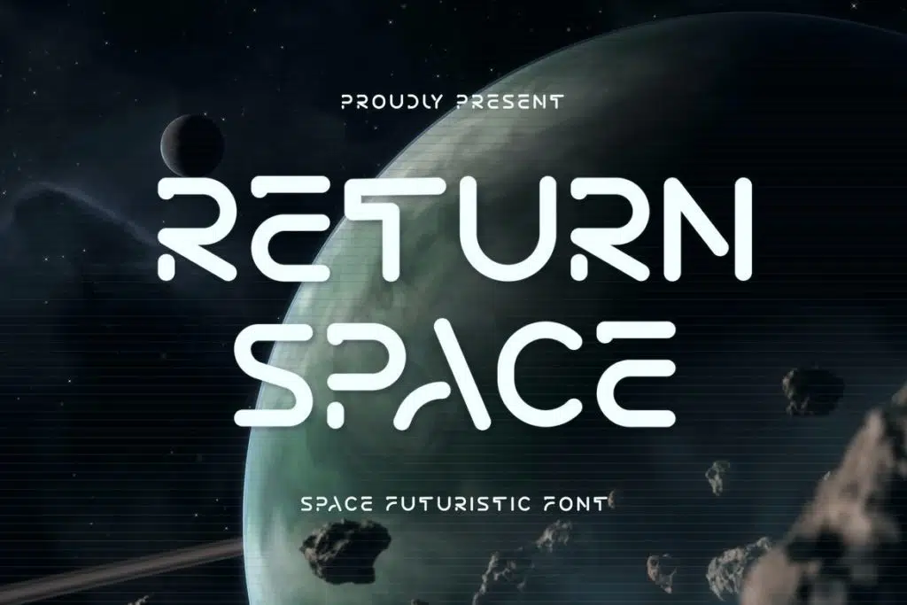 Return Space - Space Futuristic Font