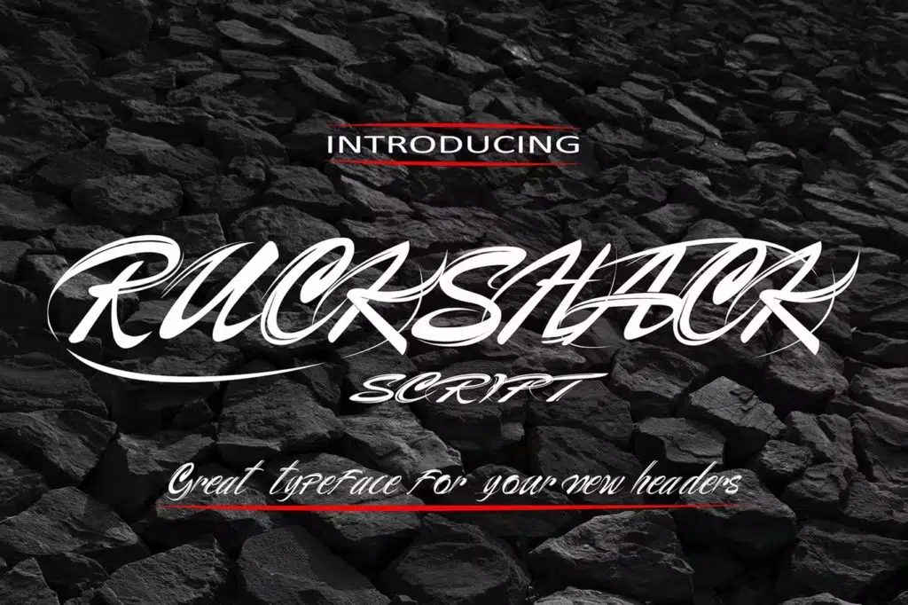 Ruckshack - Powerful Font