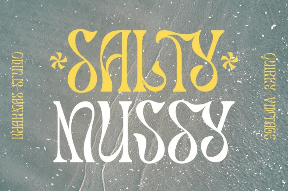 Salty mussy font