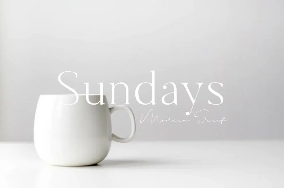 Sundays Modern Serif font