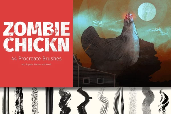 The Zombie Chick Brush Pack
