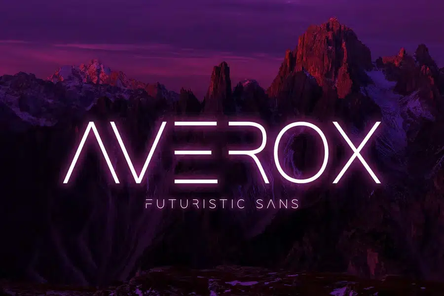averox - Futuristic Sans