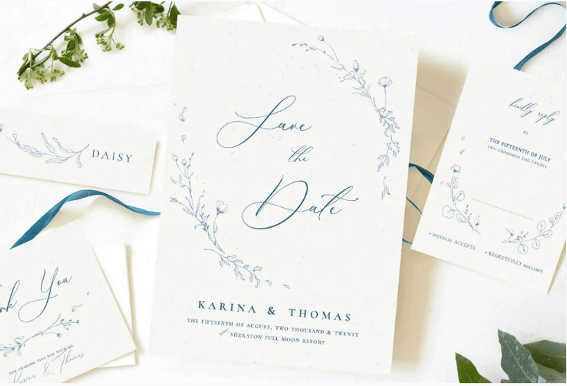 elegant wildflower wedding font