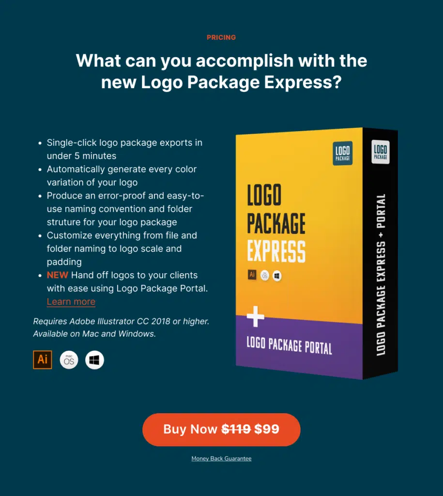 Logo Package Express Pricing