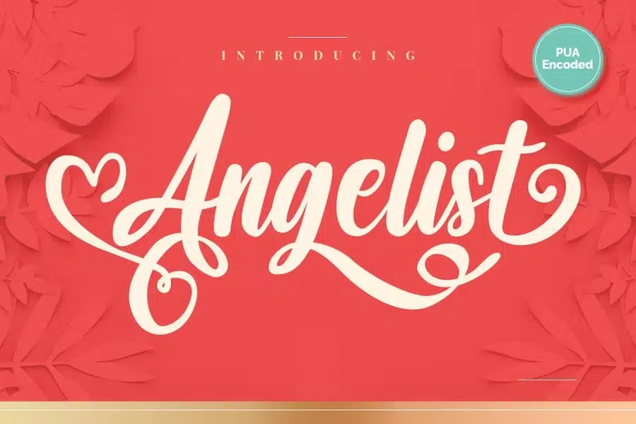 Angelist - Heart Font