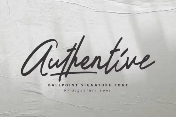Authentive - Marker Font