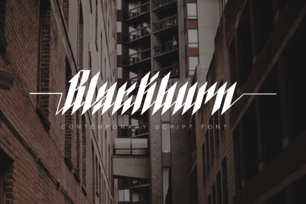 Blackburn - Modern Blackletter Font