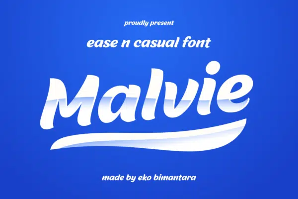 Malvie – Fun Display Font