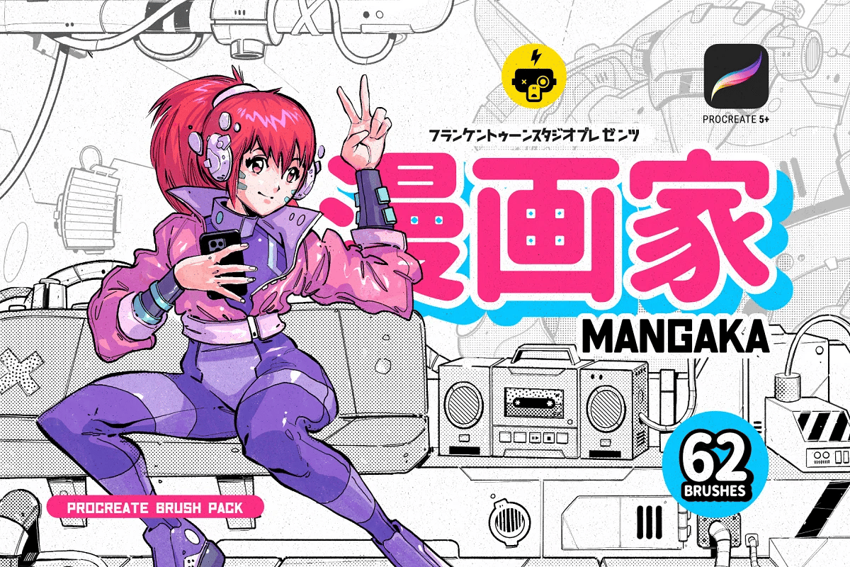 Mangaka Procreate Illustration