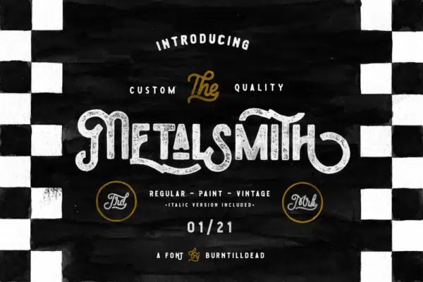 Metalsmith – Vintage Font