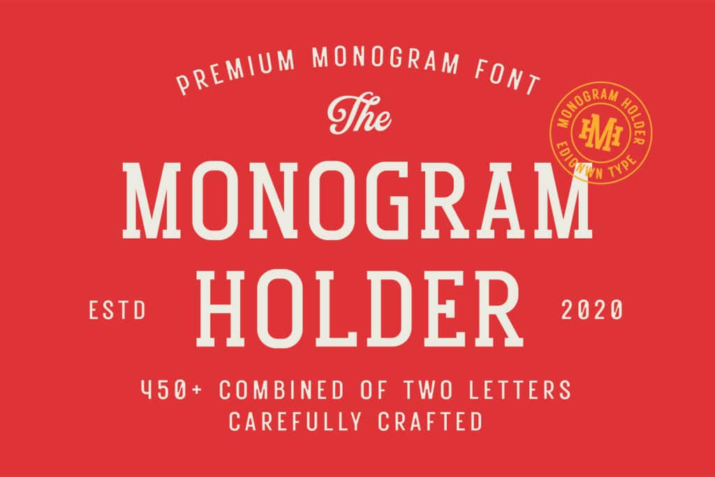 Monogram Holder – Display Font