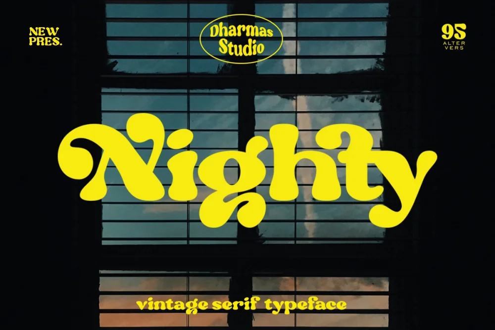 Nighty – Vintage Serif Typeface