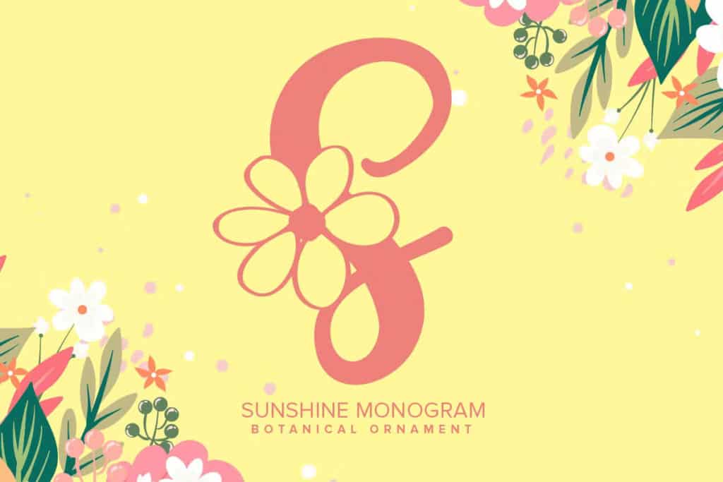 Sunshine Monogram Font