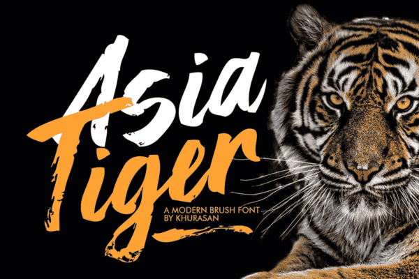 asia tiger font