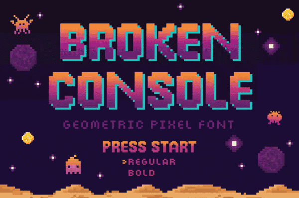 broken console