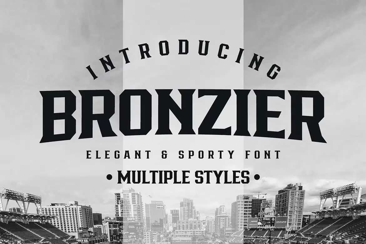bronzier - best masculine & manly fonts