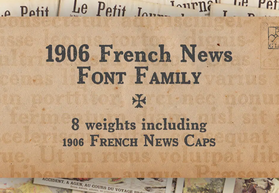 1906 French News Font Family