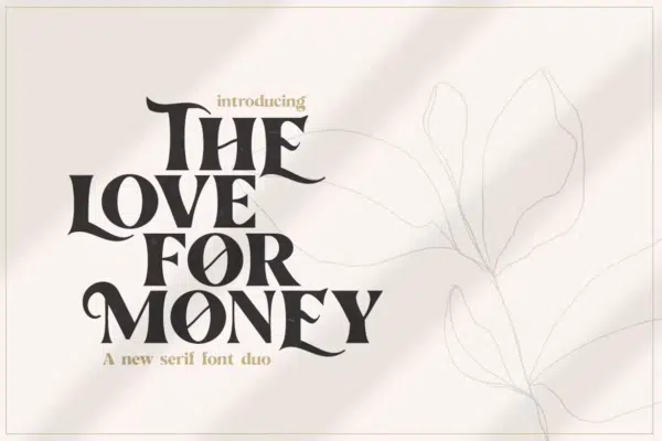 the love for money