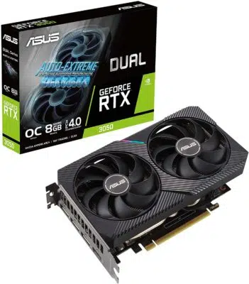 ASUS Dual NVIDIA GeForce RTX 3050-Best Budget Graphics Card