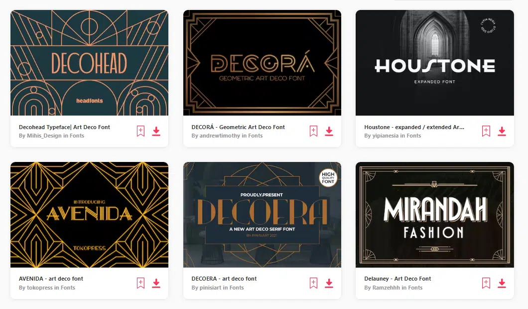 32+ Best Art Deco Fonts For Graphic Design, Branding & Logo Design