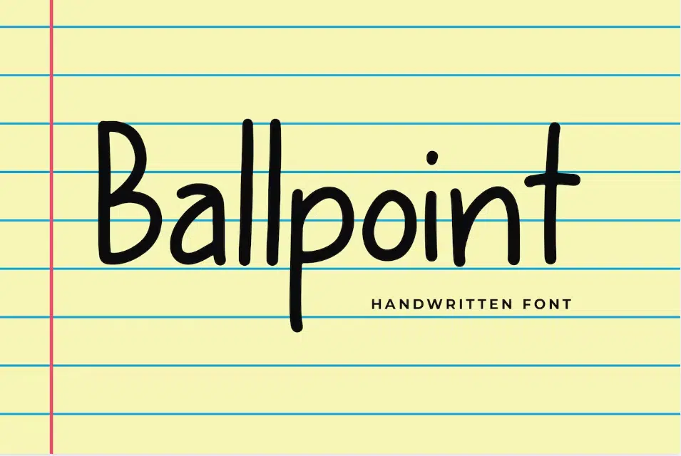 Ballpoint Handwritten Font