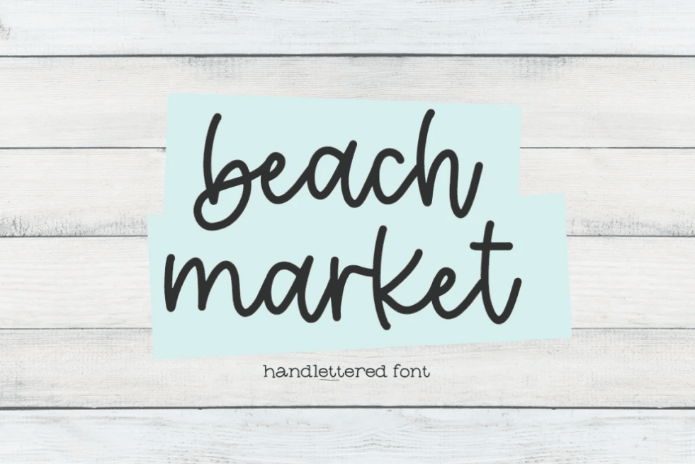 Beach Market font