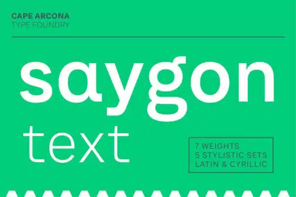 CA Saygon Text-Fonts Similar to Helvetica
