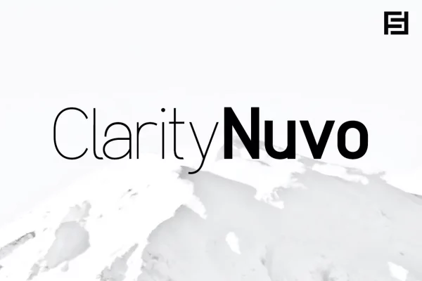 Clarity Nuvo - Clean & Modern Sans-Serif Typeface