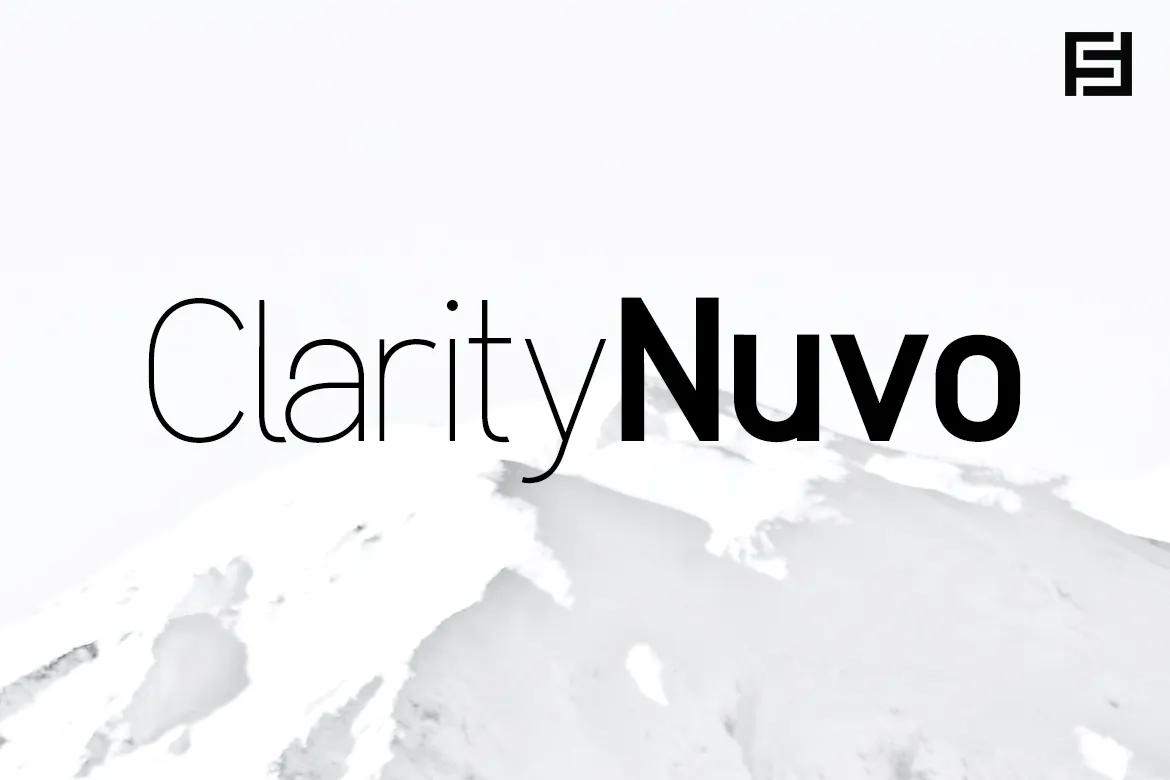 Clarity Nuvo — Clean & Modern Sans-Serif Typeface