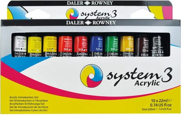 Daler-Rowney System 3 Acrylic Paint Set