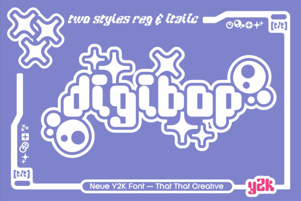 DigiBop Y2K font