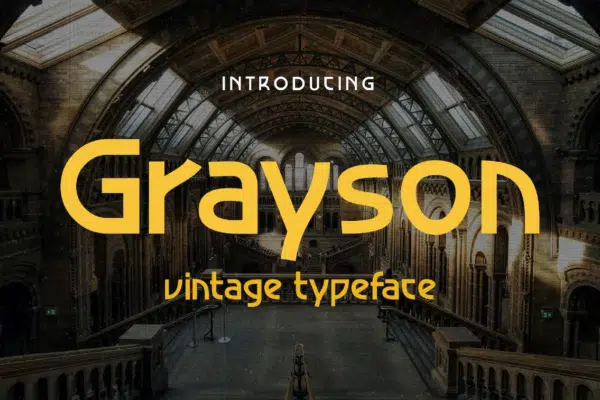 Grayson — 1940s Art Deco Typeface