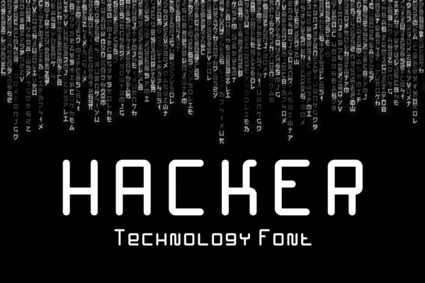 Hacker - Technology Font