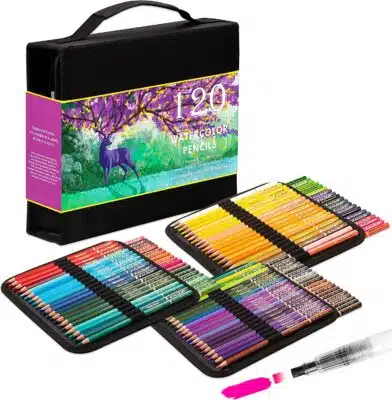 Zenacolor 72 Colored Pencils Set - Numbered Coloring Pencils in Metal Case  - Art supplies Color Pencils for Adult Coloring Books, Adults and Artists