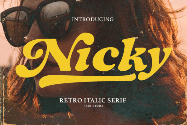 Nicky - Retro Italic Serif