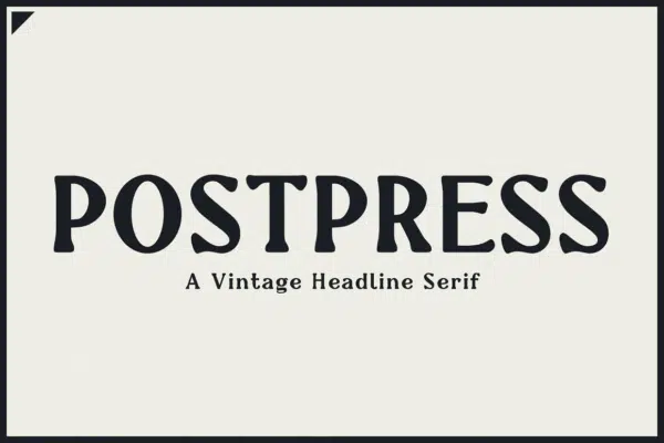 Postpress Industrial Serif