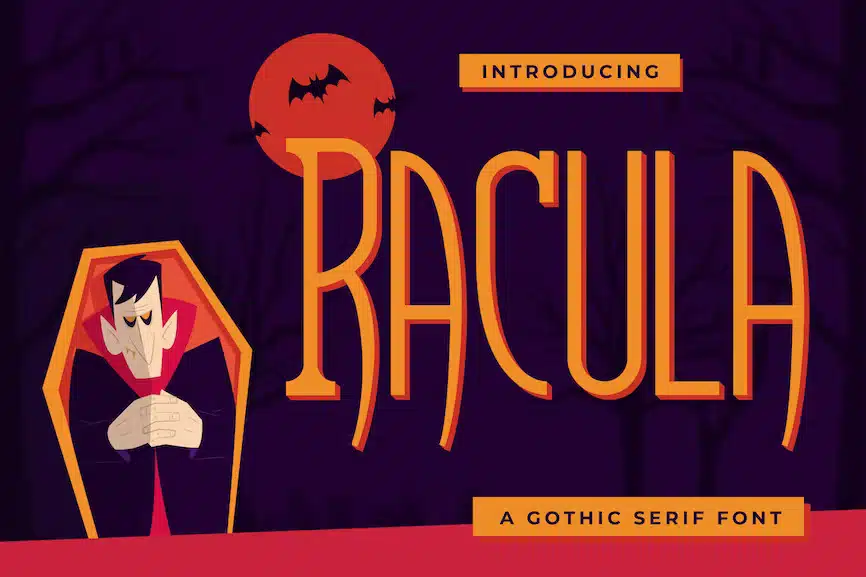Racula- A Gothic Serif Font