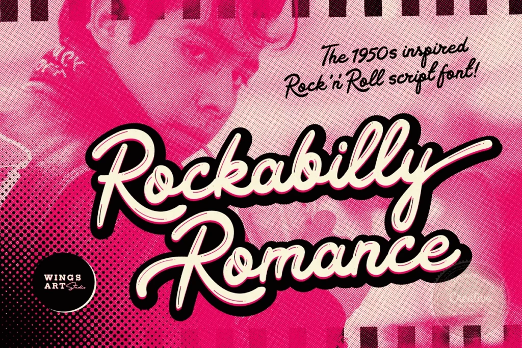 Rockabilly Romance - 50s Script Font