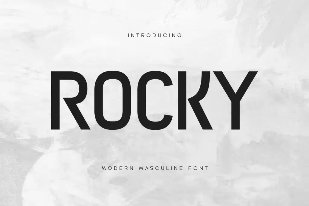 Rocky - Modern Masculine Font