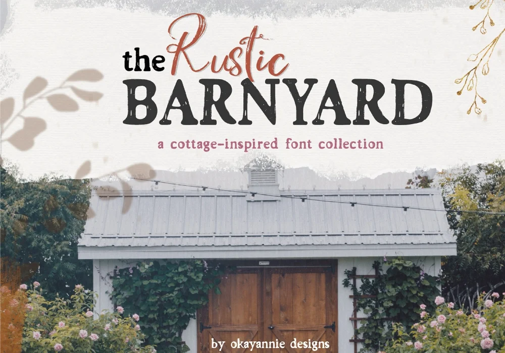 The Rustic Barnyard Font 
