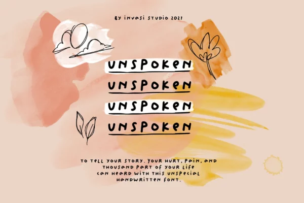 Unspoken – Story Handwritten