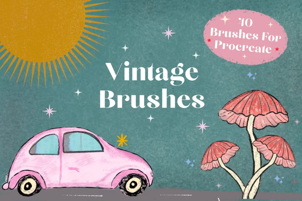 Vintage Texture Brushes For Procreate