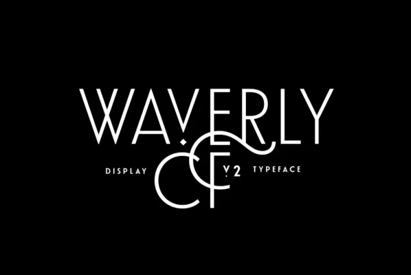 Waverly CF elegant display sans font