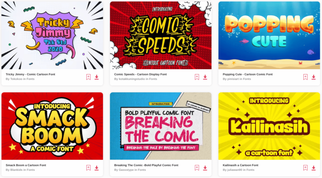 30 Best Comic Book & Cartoons Fonts (Free & Premium)